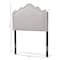 Baxton Studio Nadeen Modern Greyish Beige Twin Size Headboard 134-7248 - alternate 6